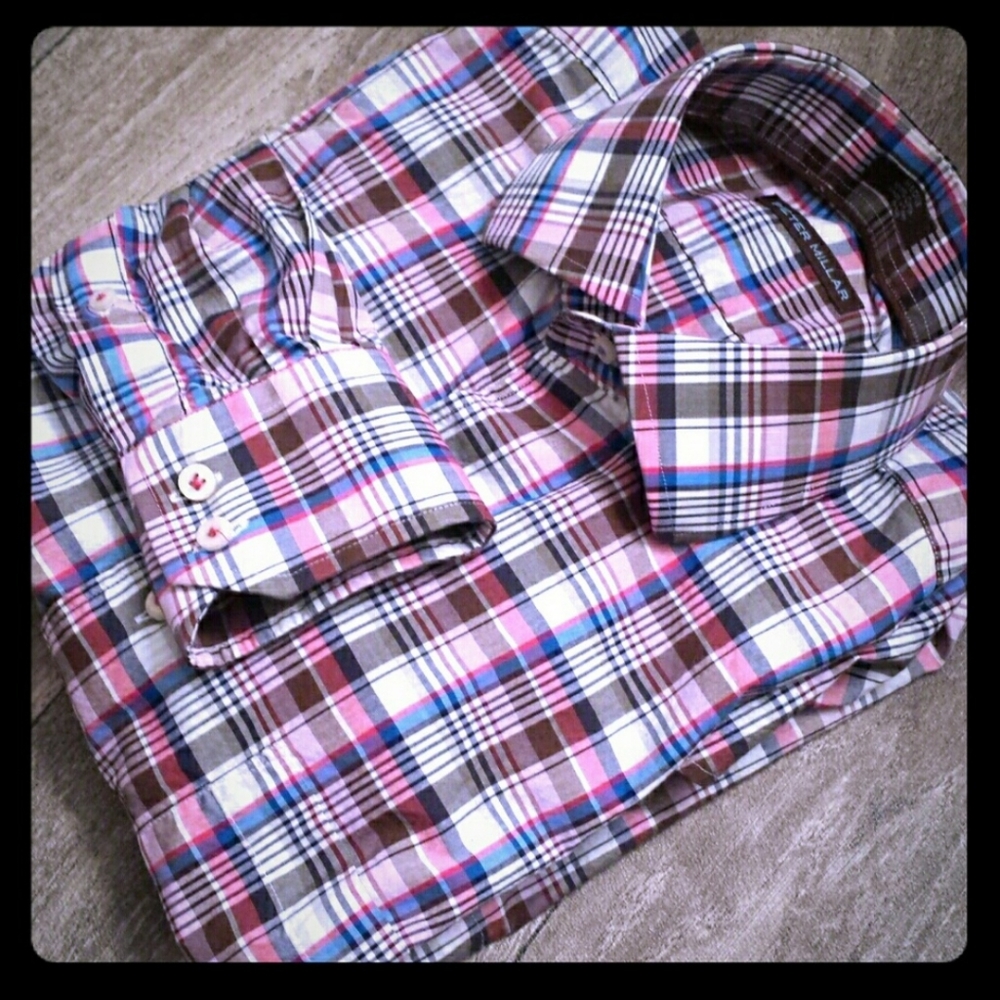 Peter Millar Button Front Shirt Medium